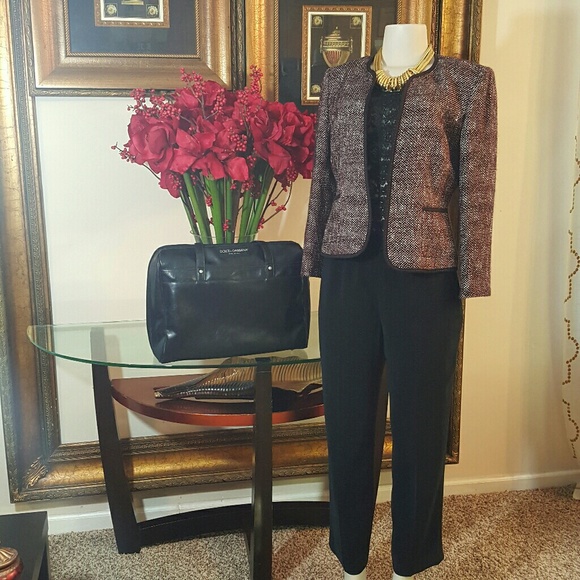 Kasper Women's Two Piece Tweed Suit size 8P - Picture 2 of 8